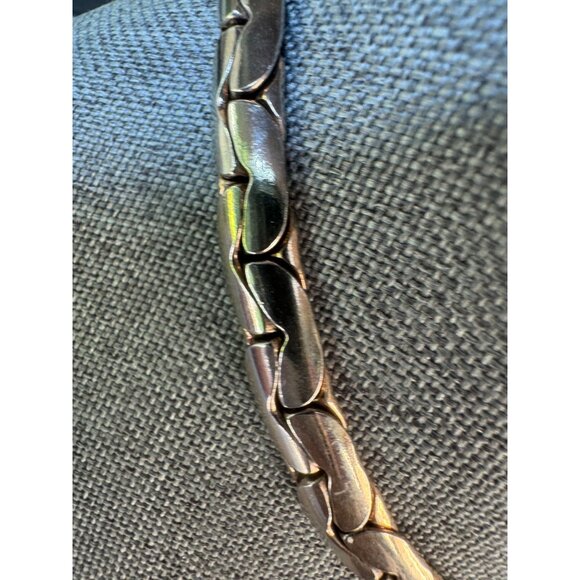 Coro Choker Necklace 15 inch Gold Tone C Link  Pegasus - Picture 2 of 5